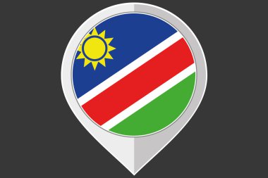 İşaretçi ile Namibya Cumhuriyeti bayrağı