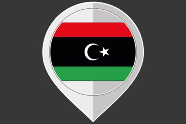 İşaretçi Libya-46 bayrağı ile