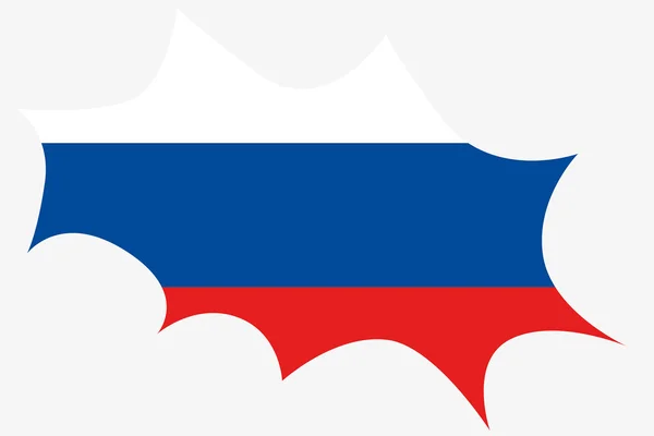 Explosión con la bandera de Rusia — Archivo Imágenes Vectoriales