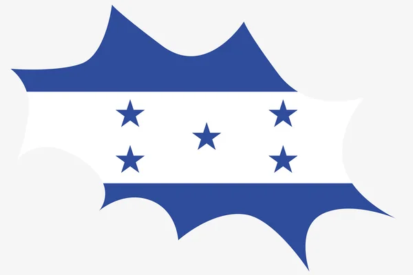 Explosie wit de vlag van Honduras — Stockvector