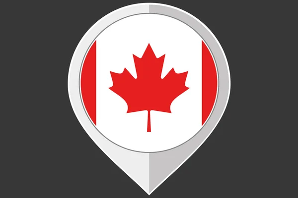 Указатель с флагом Канады — стоковый вектор