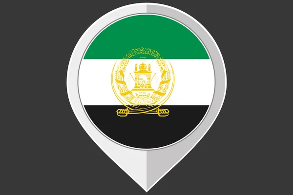 İşaretçi ile Afganistan bayrağı — Stok Vektör