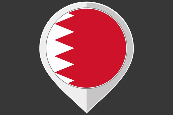 Ukazatel s Bahrajnská vlajka — Stockový vektor