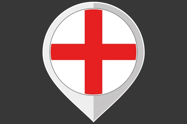 Δείκτη με τη σημαία της Αγγλίας — Διανυσματικό Αρχείο
