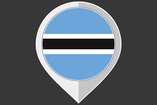 Вказівник з прапор Ботсвани — стоковий вектор