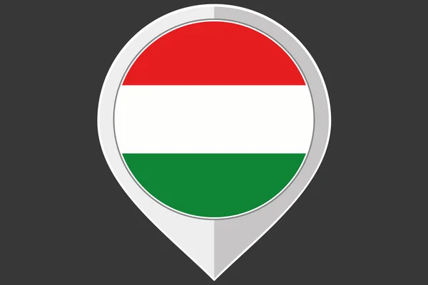Mutató a Magyarország zászlaja — Stock Vector