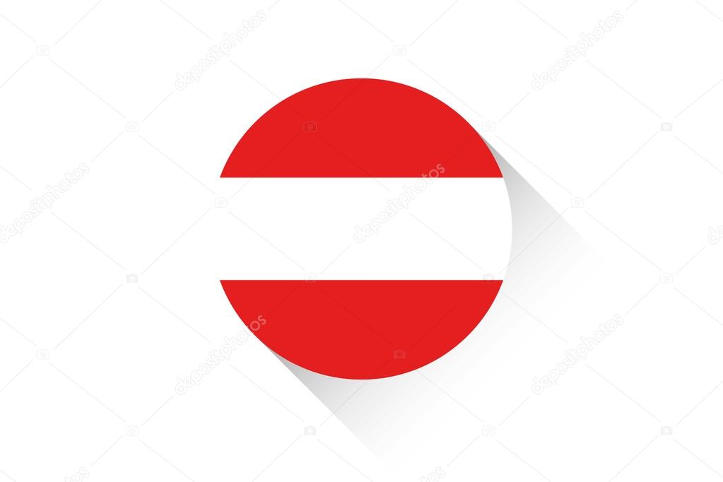 Round Flag With Shadow Of Austria Vector Image By C Paulstringer Vector Stock 83127968