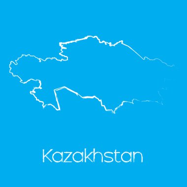 Kazakistan 'ın haritası