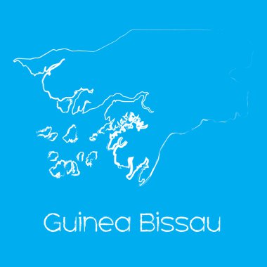 Gine Bissau ülke Haritası