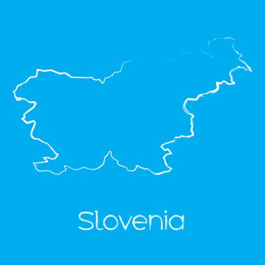 Ülke Slovenya haritası