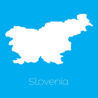 Ülke Slovenya haritası