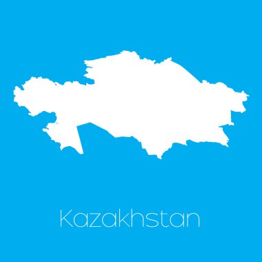 Kazakistan 'ın haritası