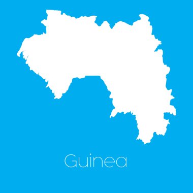 Gine ülkesinin haritası