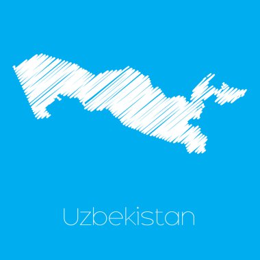 Özbekistan'ın ülke Haritası