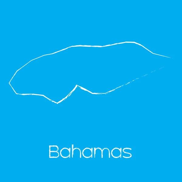 バハマ国の地図 — ストック写真