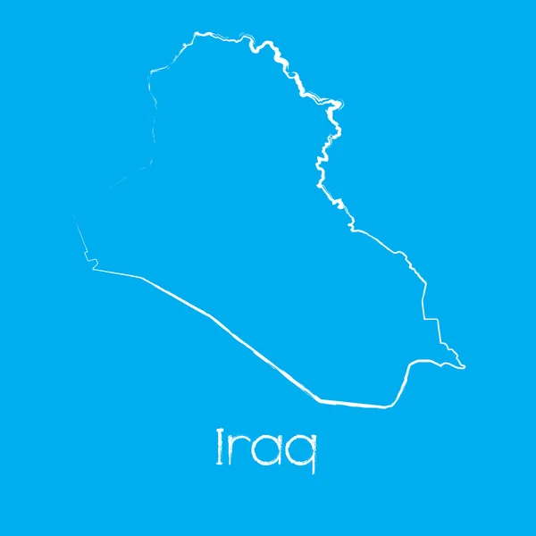 Карта страны Ирак — стоковое фото