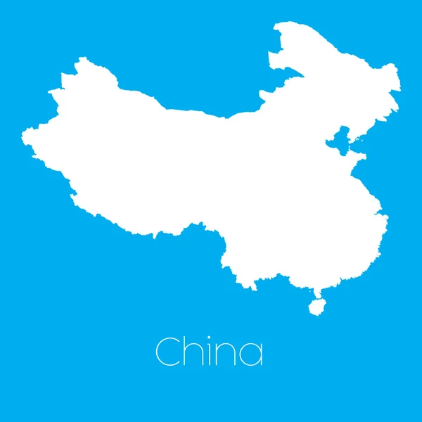 Map of the country of China — Stock Photo, Image