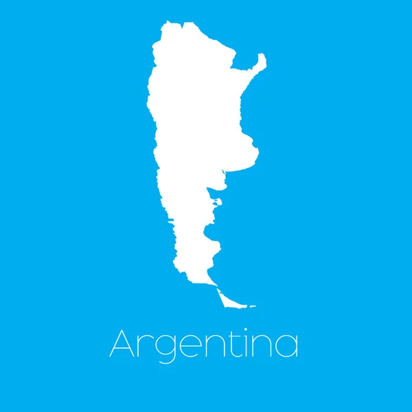 Mapa ze země Argentina — Stock fotografie