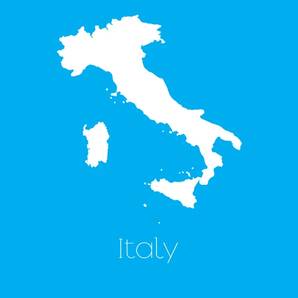 Carte du pays de l'Italie — Photo