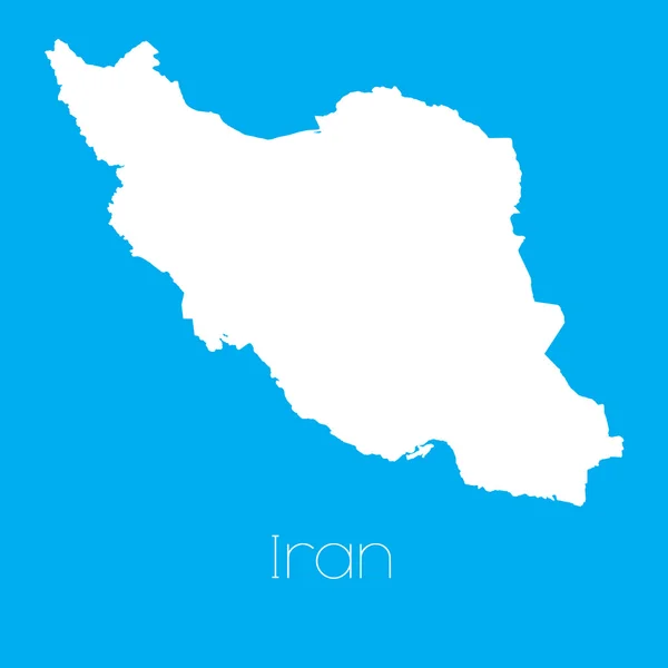 Map of the country of Iran — Stock Photo, Image