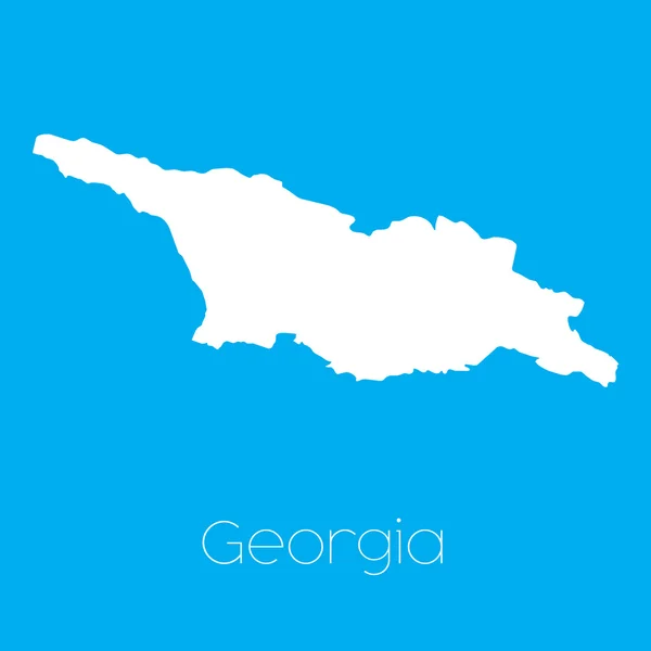 Карта страны грузин — стоковое фото