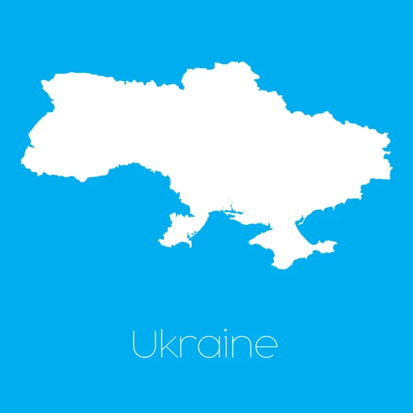 Mapa do país de ucraniano — Fotografia de Stock