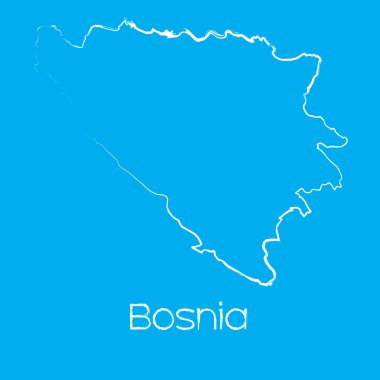 Bosna ülkenin Haritası