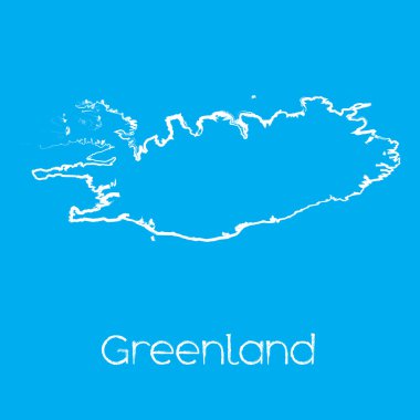 Grönland ülke Haritası
