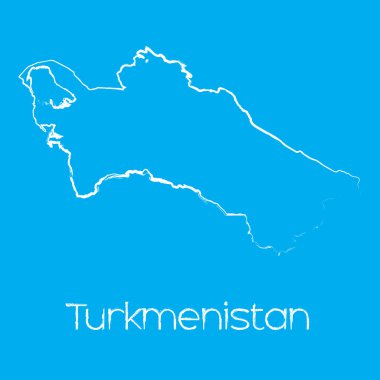 Türkmenistan ülke Haritası