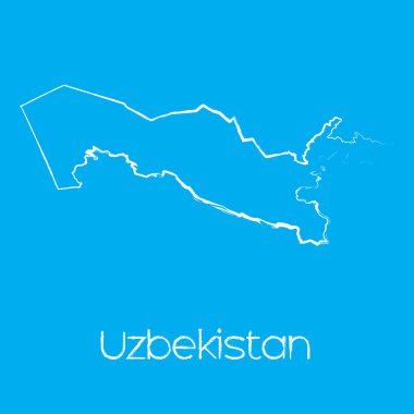 Özbekistan'ın ülke Haritası