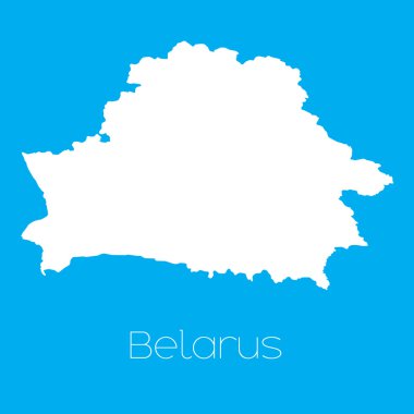 Beyaz Rusya 'nın haritası