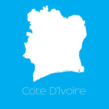 Fildişi Sahili ülke Haritası