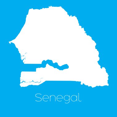 Senegal ülke Haritası