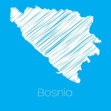 Bosna ülkenin Haritası