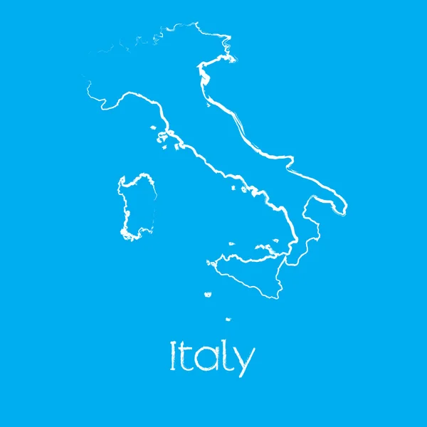 Mapa do país da Itália —  Vetores de Stock