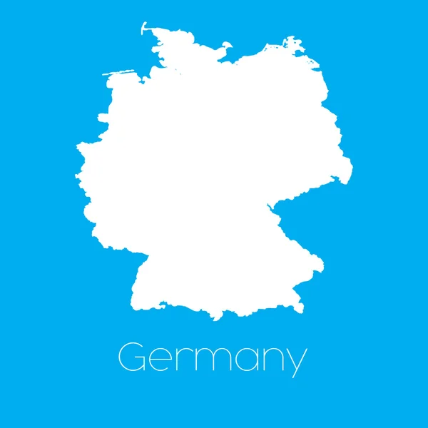 ドイツの地図 — ストックベクタ