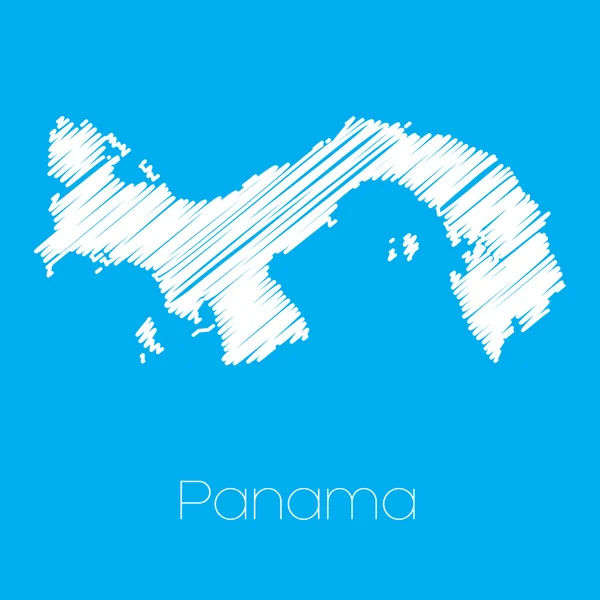 Карта Панамы — стоковый вектор