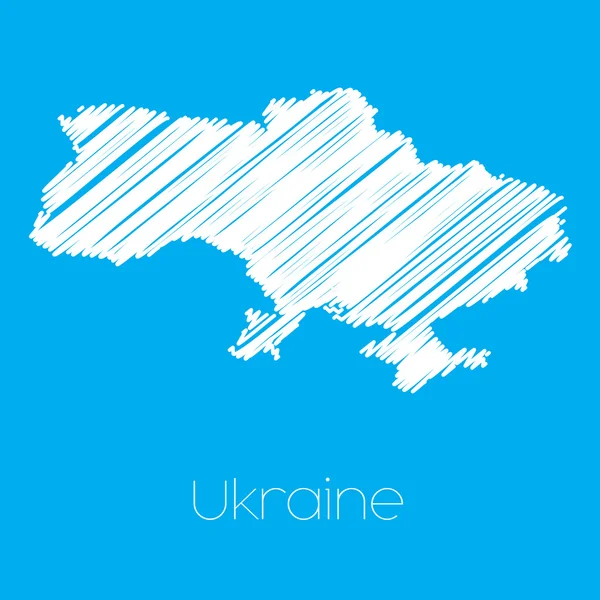 ウクライナの地図 — ストックベクタ