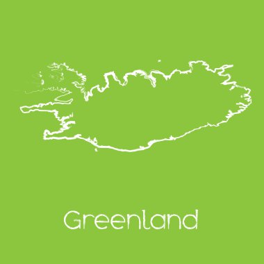 Grönland ülke Haritası