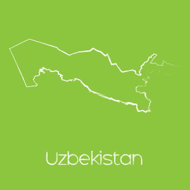 Özbekistan'ın ülke Haritası