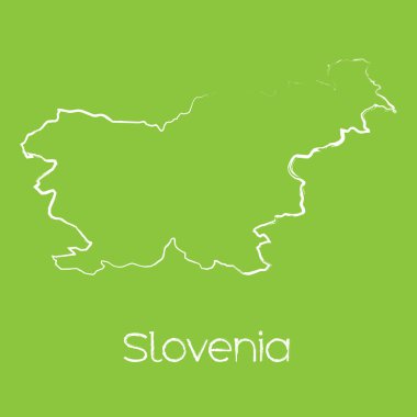 Ülke Slovenya haritası