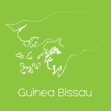 Gine Bissau ülke Haritası
