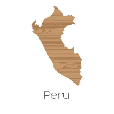 Peru ülkenin arka plan üzerinde izole ülke şekli