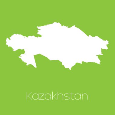 Kazakistan 'ın haritası