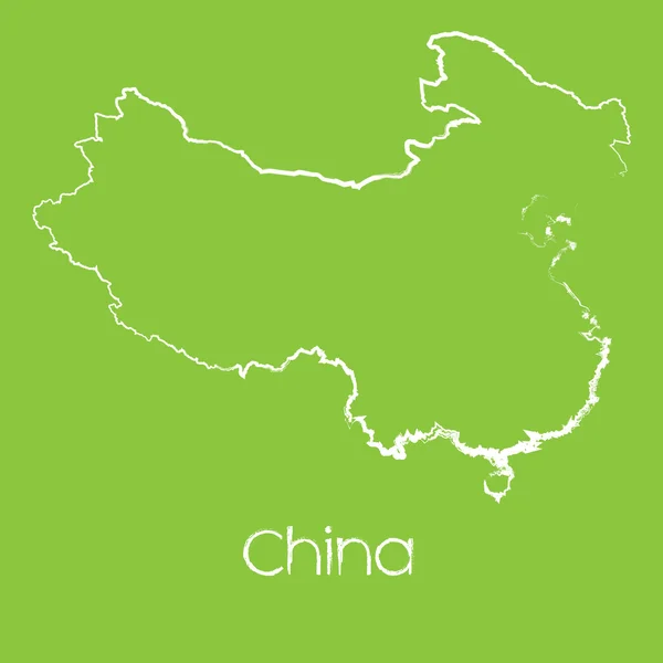 2.中国的地图 — 图库照片