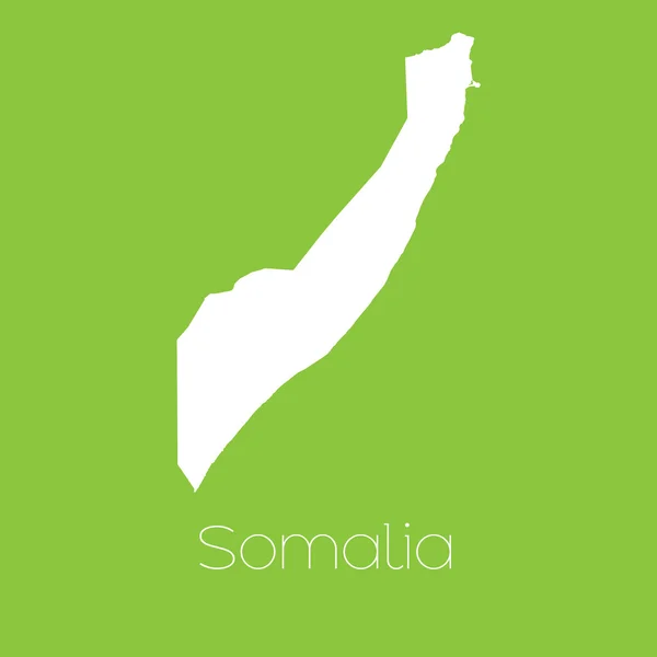 Mappa del paese di Somalia — Foto Stock