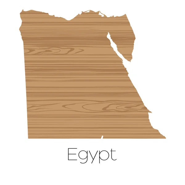 Forma del paese isolato sullo sfondo del paese d'Egitto — Foto Stock