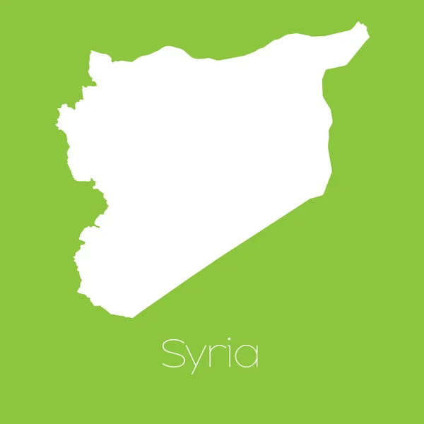 Karte des Landes von Syrien — Stockfoto