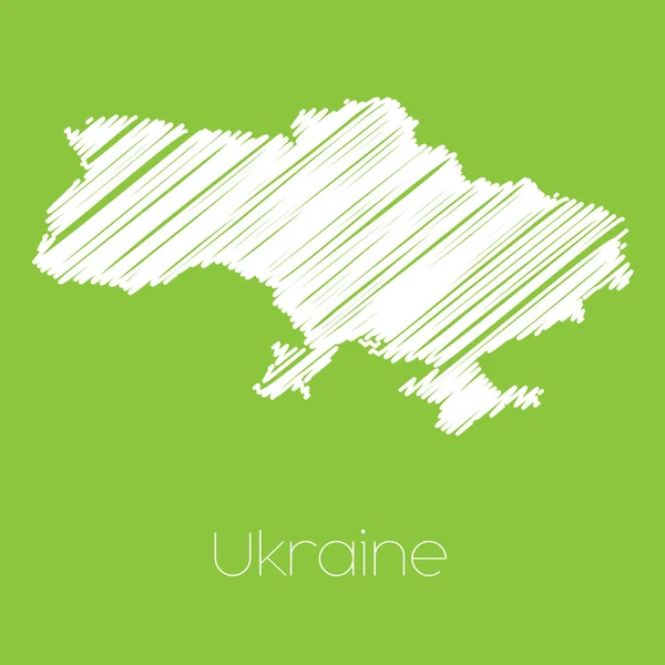 Mapa země Ukrajiny — Stock fotografie