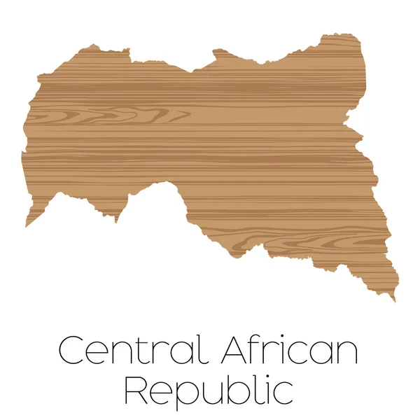 Форма країни ізольована на тлі країни Центральної А — стокове фото